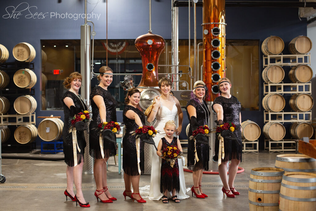 Distillery bridesmaids