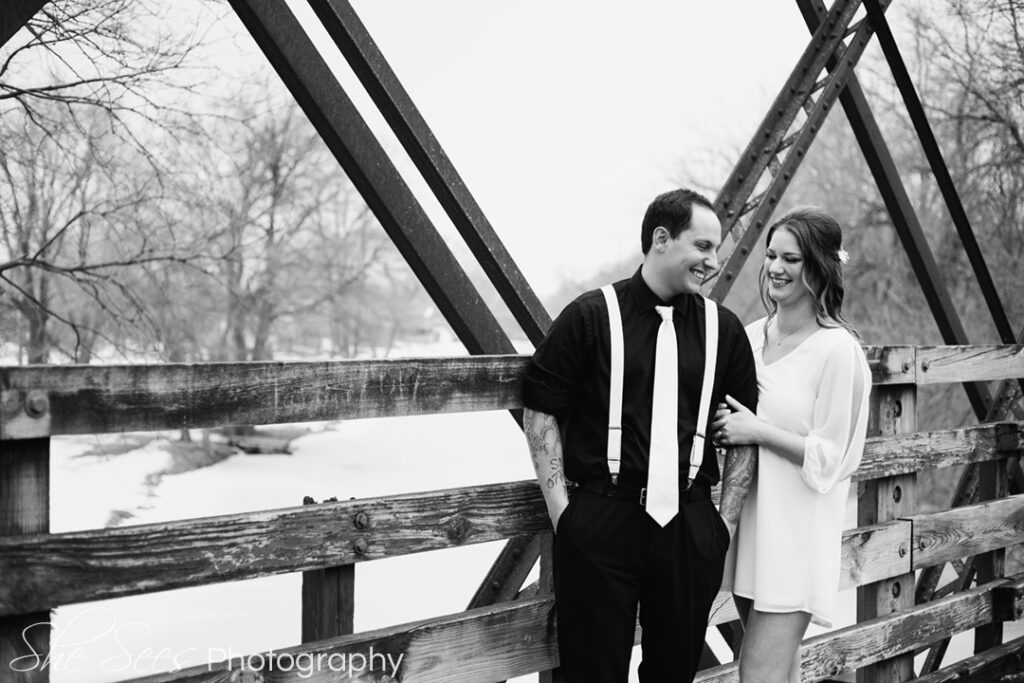Winter Wedding in Morris Illinois - she sees photography
